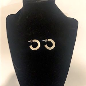 Sterling silver 925 thick hoops